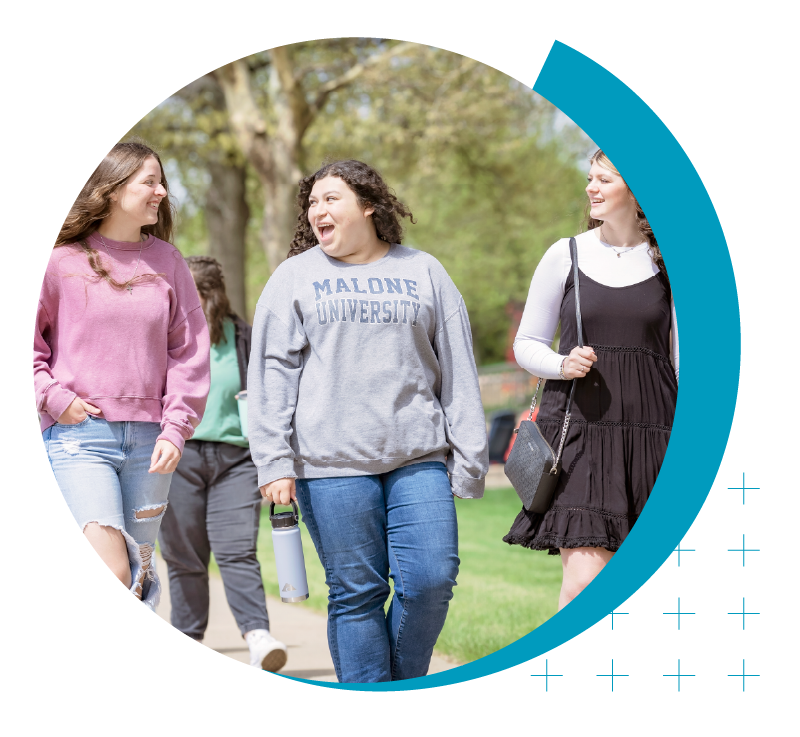 Higher Ed Marketing & Student Search Services | enrollmentFUEL | image of female college students walking together across campus