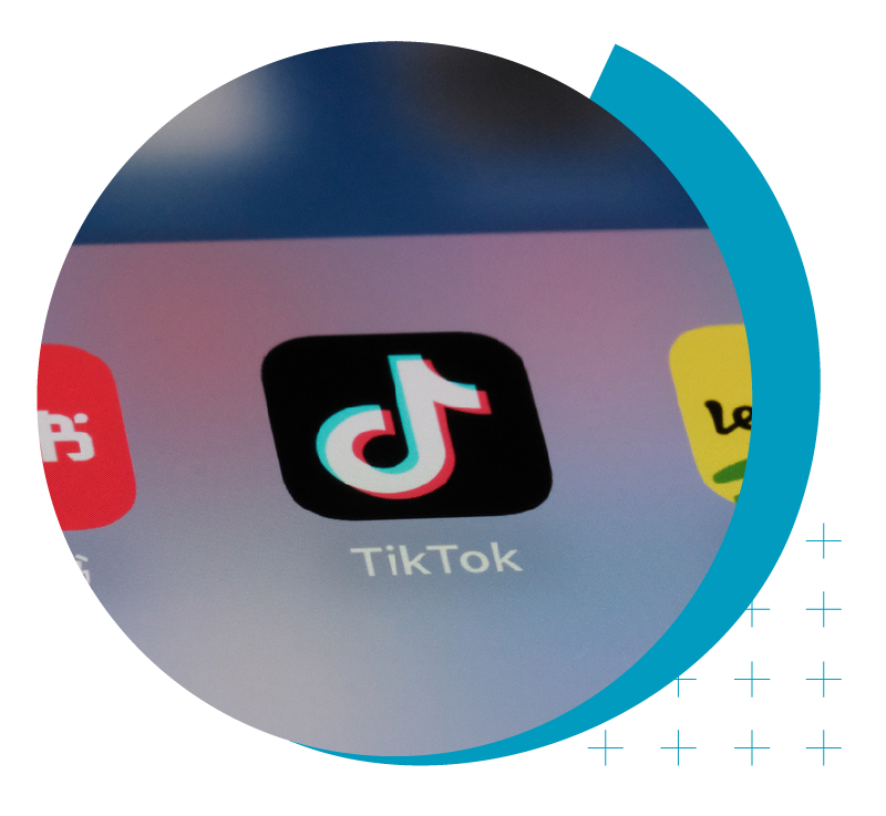 Higher Ed Digital Marketing | enrollmentFUEL | image of the TikTok app icon on a mobile device screen