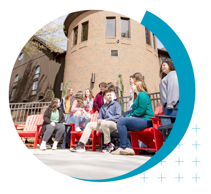 Higher Ed Marketing & Student Search Services | enrollmentFUEL | group of college students communing on campus