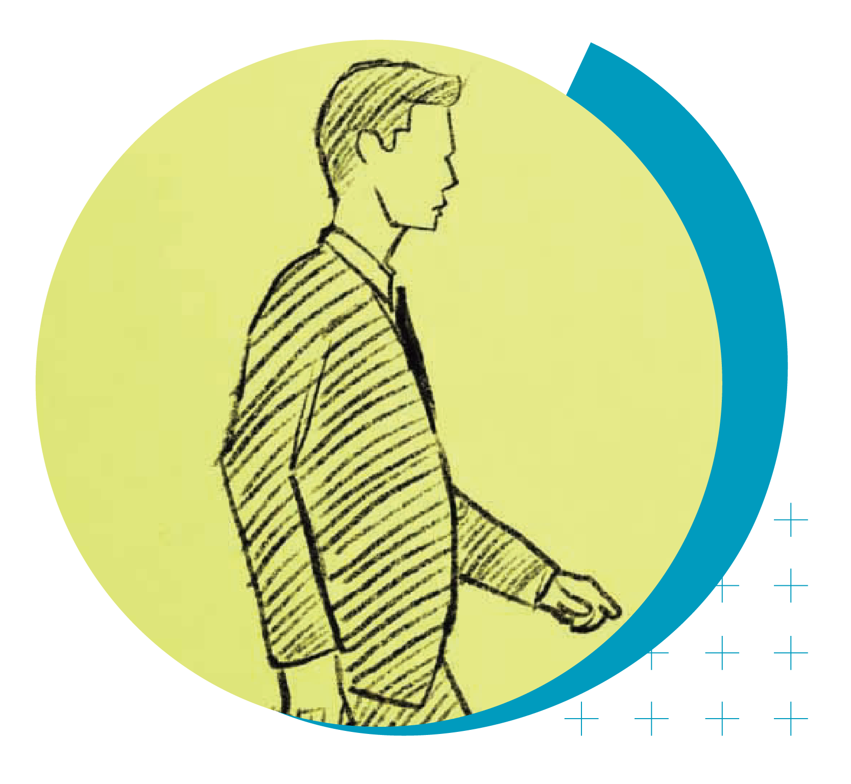 Higher Ed Marketing & Student Search Services | enrollmentFUEL | Octane | image of pen-drawn, male professional walking